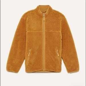 💋Aritzia Sherpa golden jacket Oversized size XXS